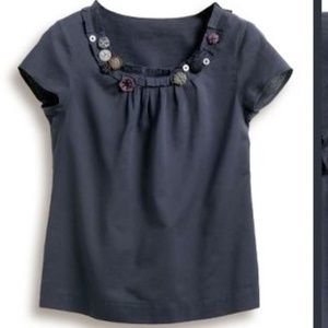Boden Top Button Neck Details